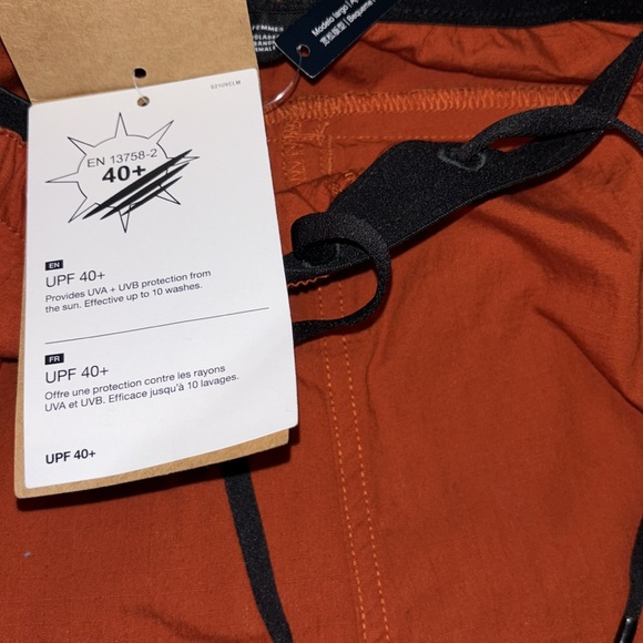 The North Face Hiking Pants Pockets Drawstring Waist Route set Crop Size M New - Picture 8 of 10